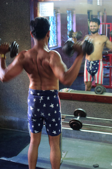 American Flag Pants, Weightlifter, Mumbai