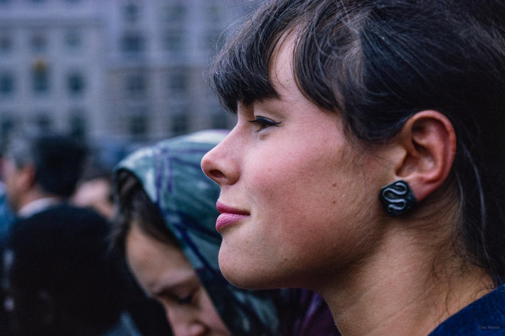 Profile of Young Woman, Slight Smile, London