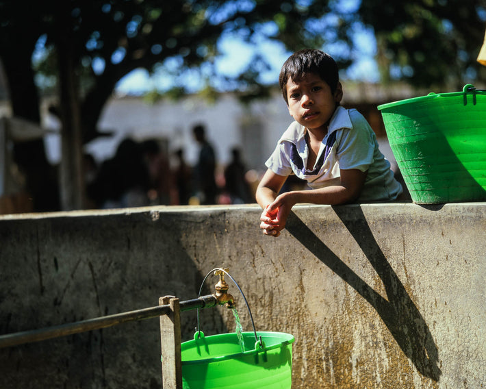 Boy, Green Buckets, Oaxaca