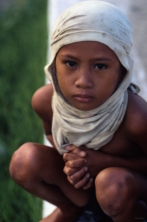 Boy Squatting, Philippines
