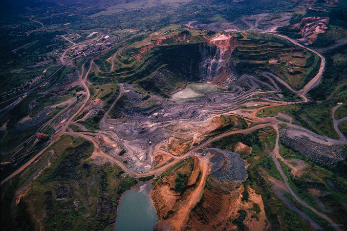 Aerial of Open Mine, Liberia