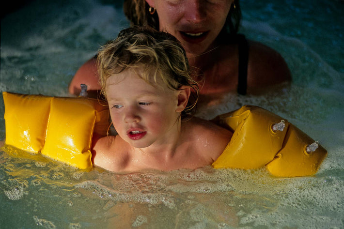 Water Wings, with Mom