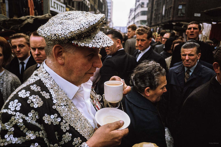 Man in Pearly Kings Wear, London