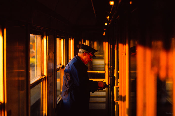 Conductor in Train Corridor, Vicenza
