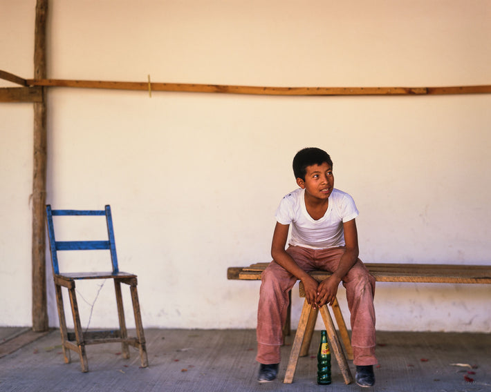 Boy on Bench, Oaxaca