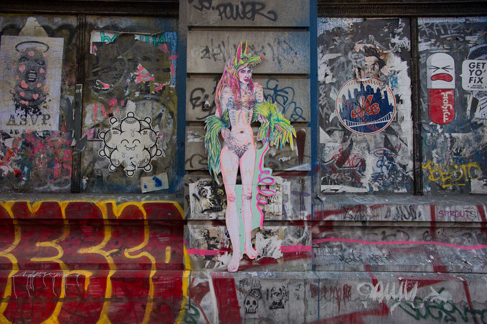 Grafitti with Woman #1, NYC