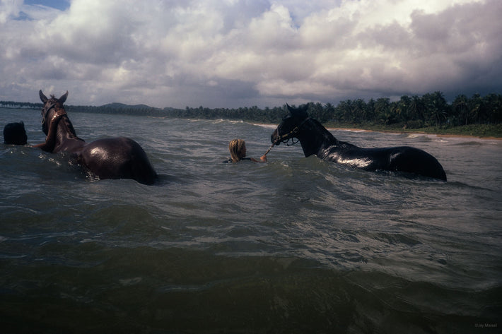 Two Girls with Horses, Puerto Rico