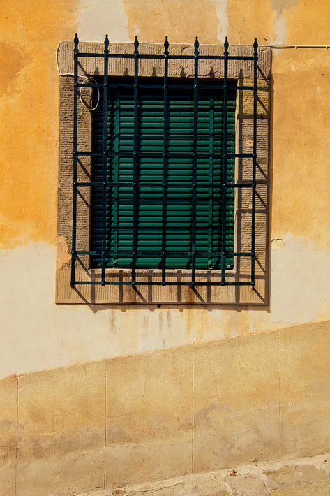 Barred Window in Wall, Cortona