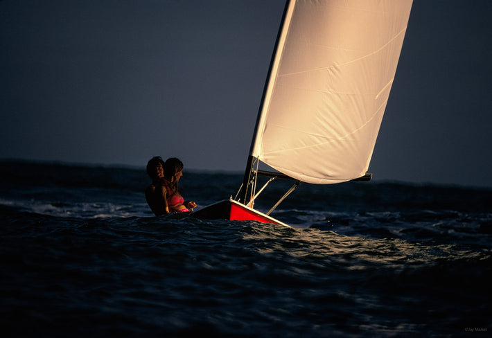 Couple and Sail at Sea, Puerto Rico