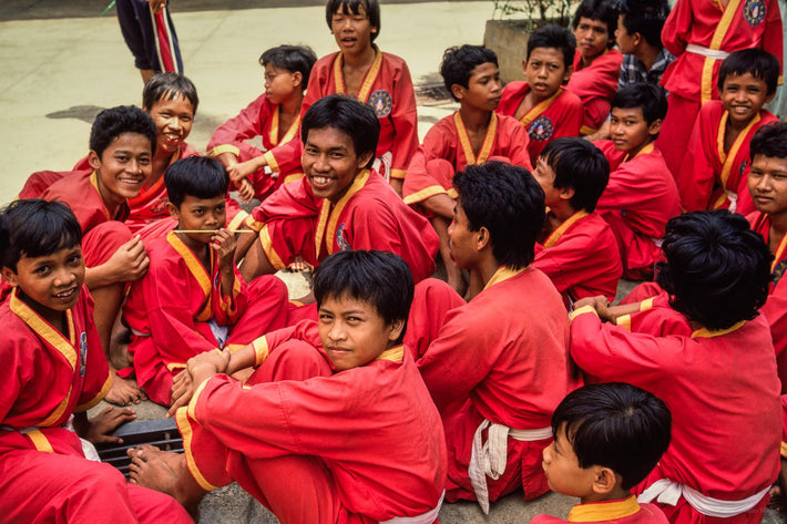 Martial Arts Class in Red, Jakarta