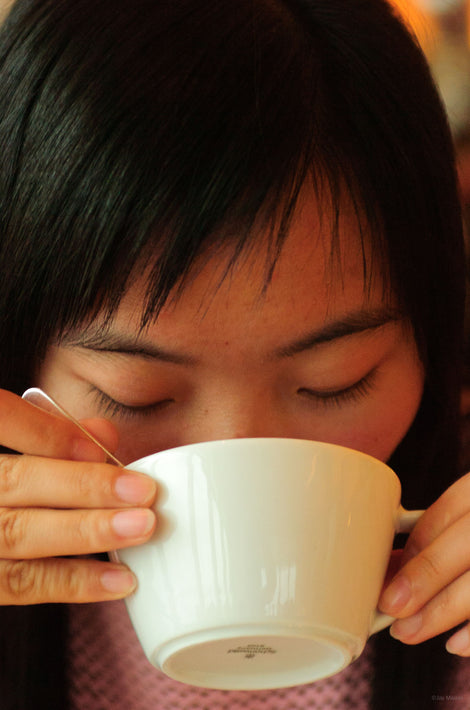 Woman Drinking from Cup, Shanghai