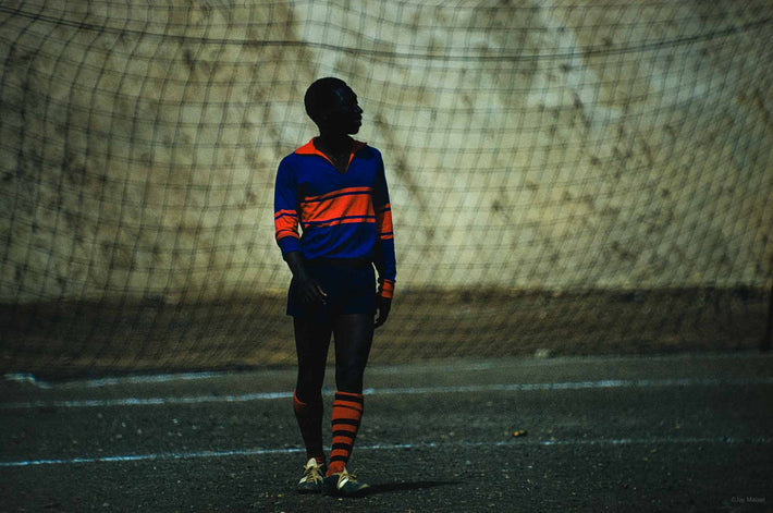 Soccer Goalie, Red and Blue, Ghana