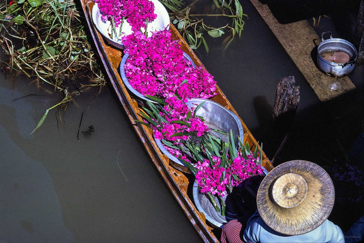Boat with Purple Flowers, Bangkok