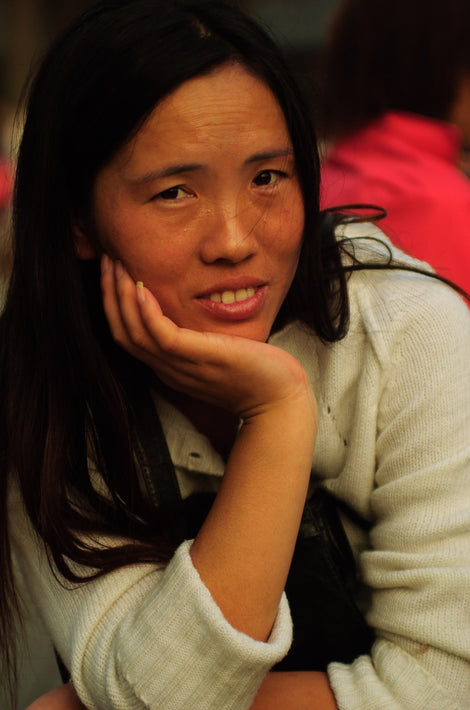 Woman, Hand on Chin, Shanghai