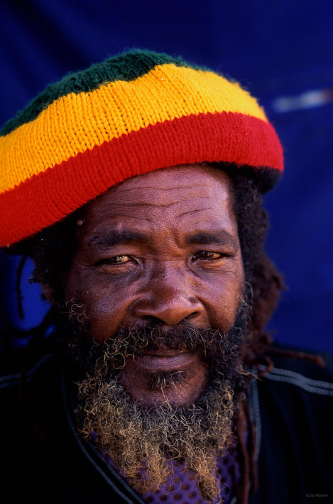 Man with Red, Green, Yellow Cap, Jamaica