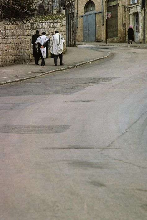 Saturday Morning Mea Shearim, Three men, Jerusalem