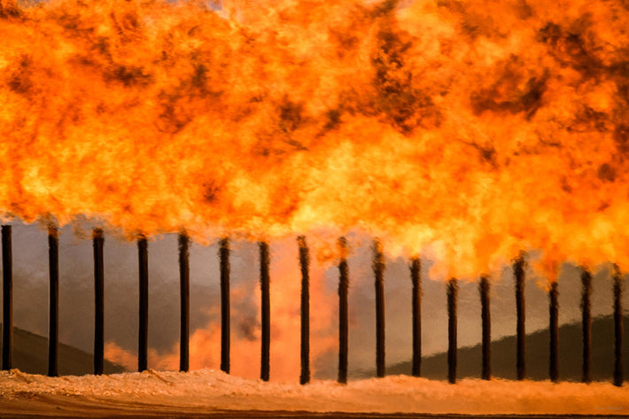 Burn Off of Gas in Desert #1, Abu Dhabi