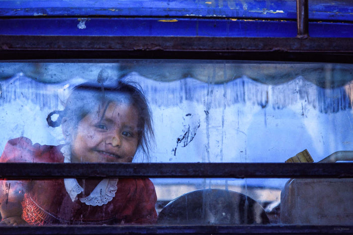 Kid with Nose Pressed to Window, Oaxaca