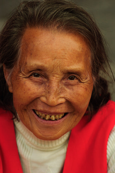 Smiling, Old Woman, Beijing