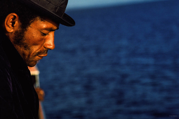 Profile of Man with Hat, Against Water, Bahia