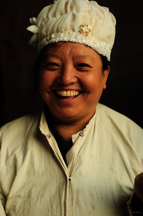 Laughing Woman in White, Pingyao