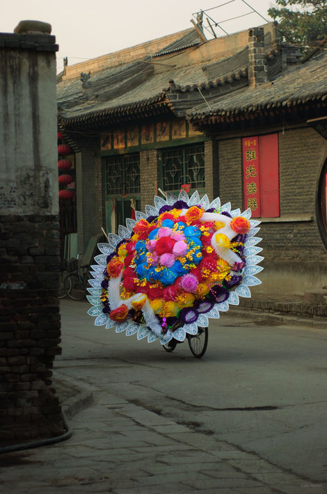 Color Wreath in Street, Pingyao