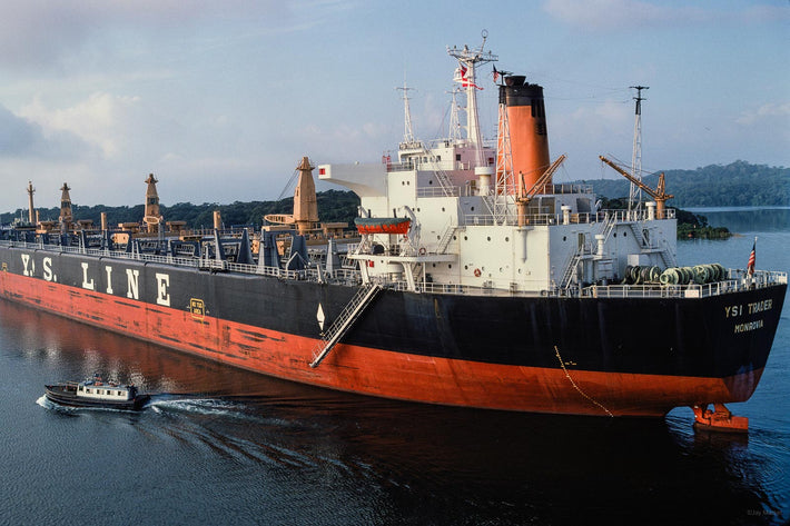 Ship and Tug, Panama Canal
