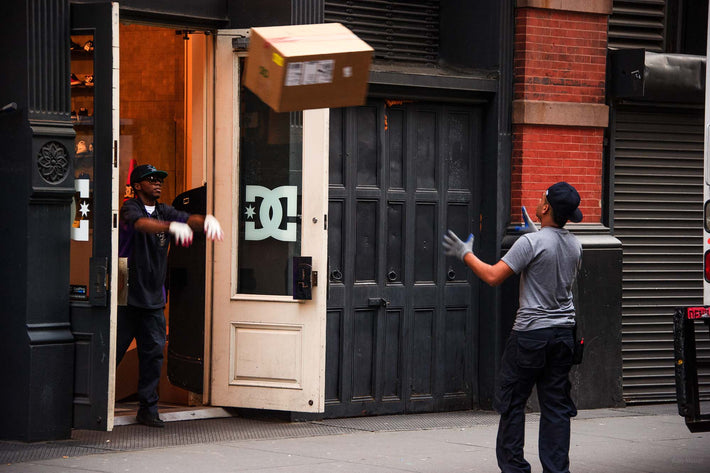 Throwing boxes, NYC