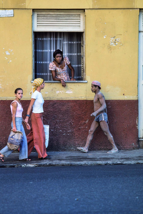Three Walking, Woman in Window, Bahia