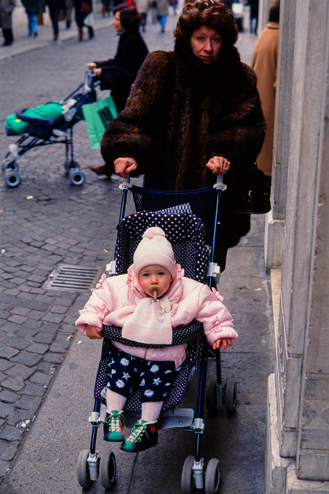 Two Women with Children in Carriages, Vicenza
