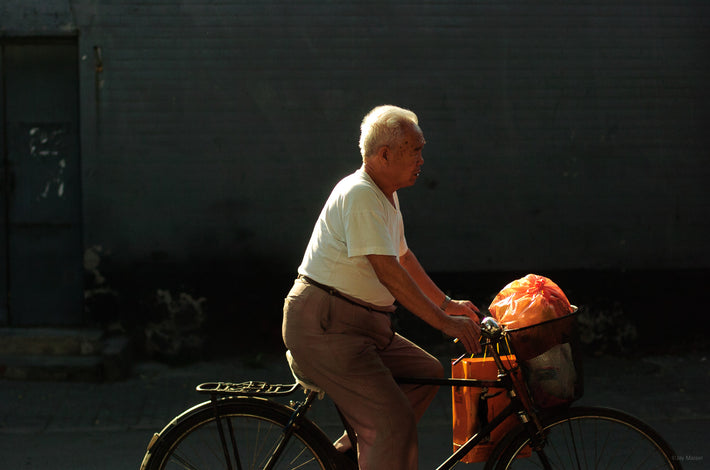Older Man on Bike, Beijing