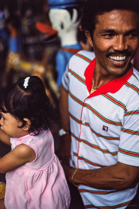 Laughing Man with Daughter, Jakarta