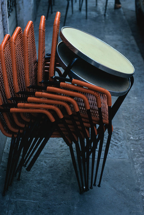 Stacked Chairs, Orbetello, Italy