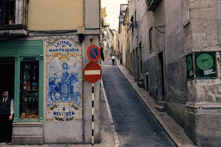 Street Shopkeeper, Two Wall Signs, Portugal