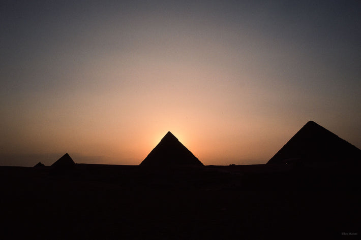 Four Pyramids Silhouette, Egypt