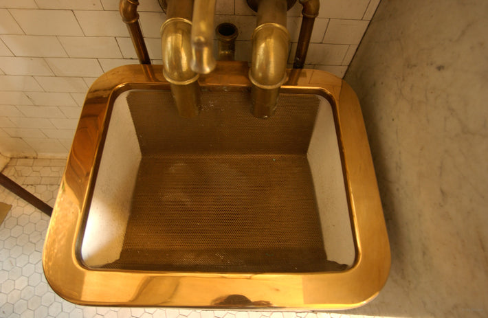 Brass Slop Sink on 5th Floor