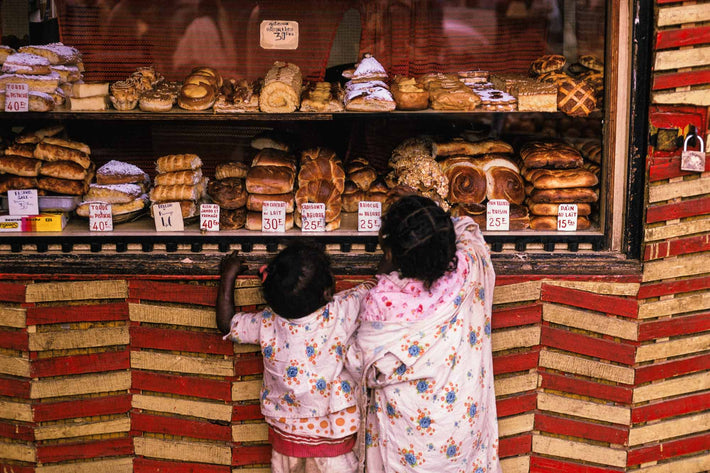 Two Children at Pastry Shop, Antananarivo