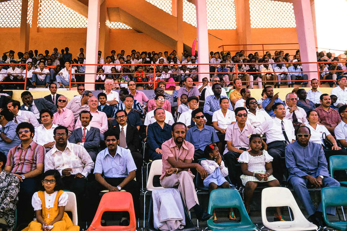 Well Dressed Eastern Audience at Soccer Game, Somalia