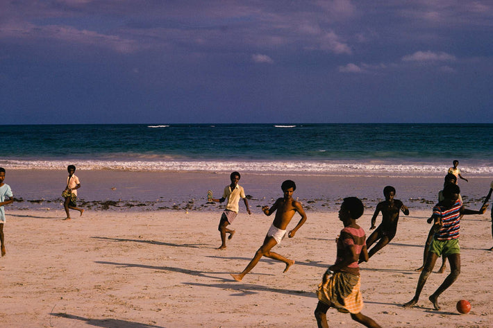 Soccer Players on Beach, Senegal