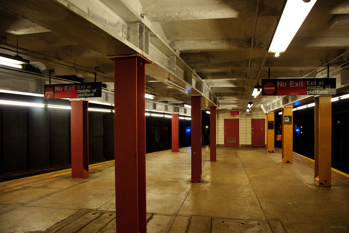 Empty Subway Platform, NYC
