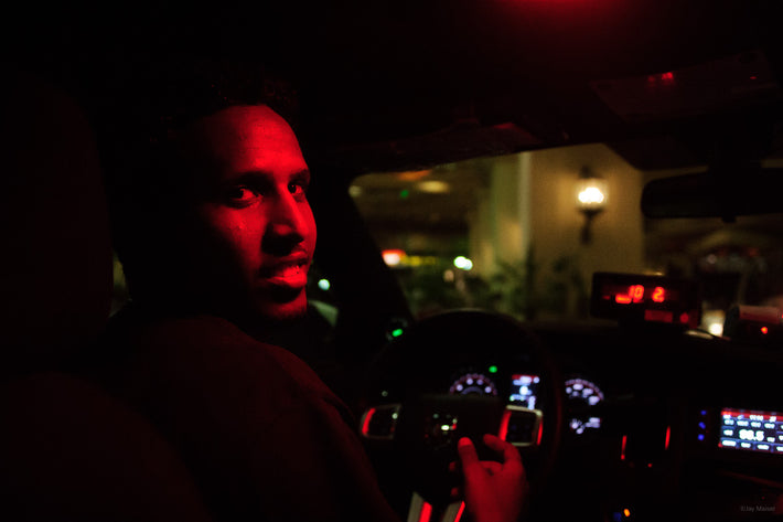 Cabbie at Night, Las Vegas