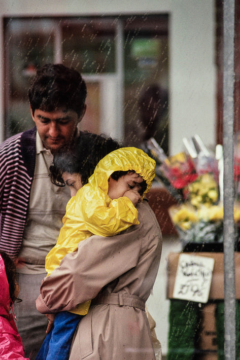 Family in Rain, Chile