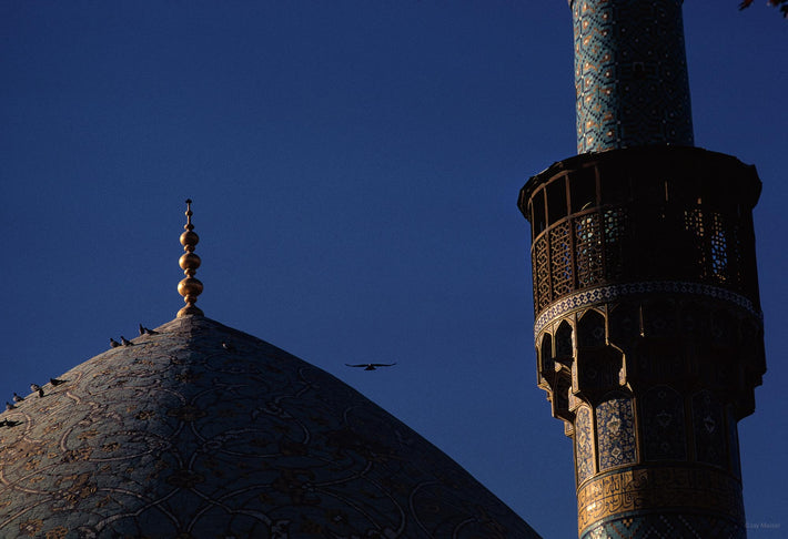 Dome and Minaret with Birds, Iran