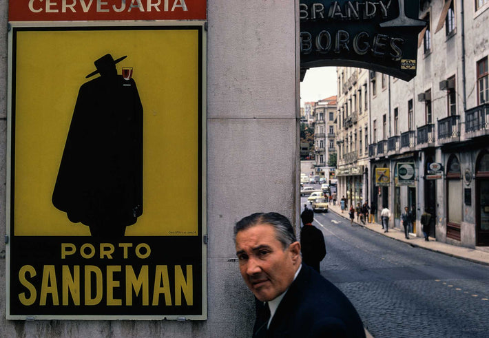 Man and Sandeman Sign, Portugal