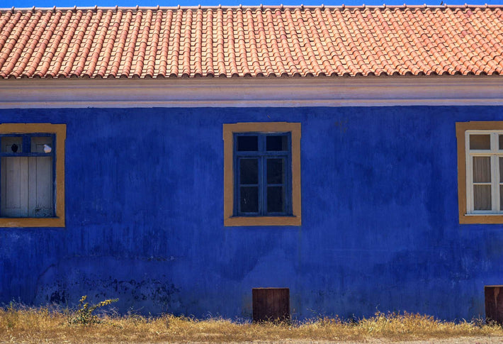 Blue Wall and Doves, Wide Angle, Portugal