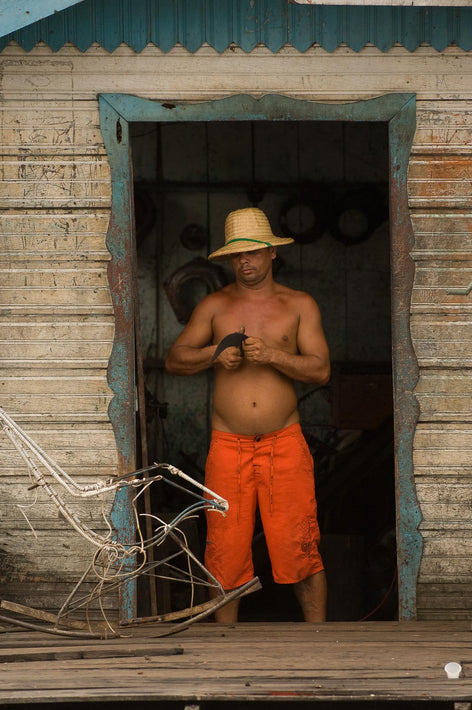 Man with Straw Hat, Amazon, Brazil