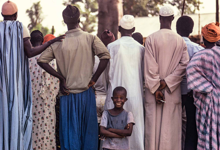 Tall Men, Smiling Little Kid, Senegal