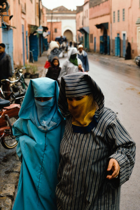 Two Women, Street in Background, Marrakech