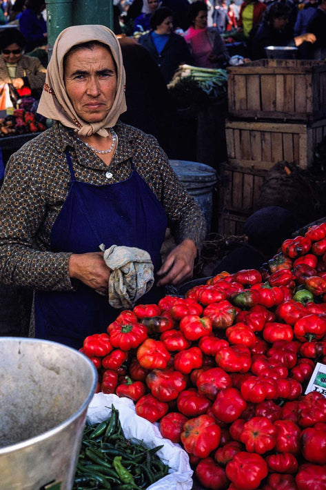 Woman with Tomatoes, Romania