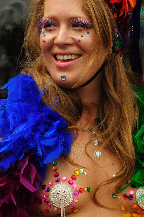 Woman with Purple Eyelashes, Seattle